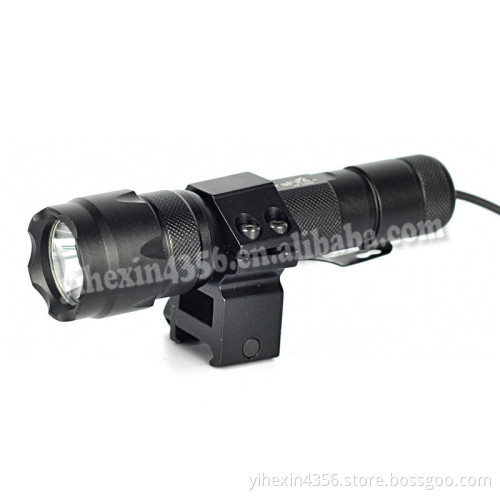 Hunting Flashlight Led Torch With Blue Light & Gun clip & Rat Tail Switch